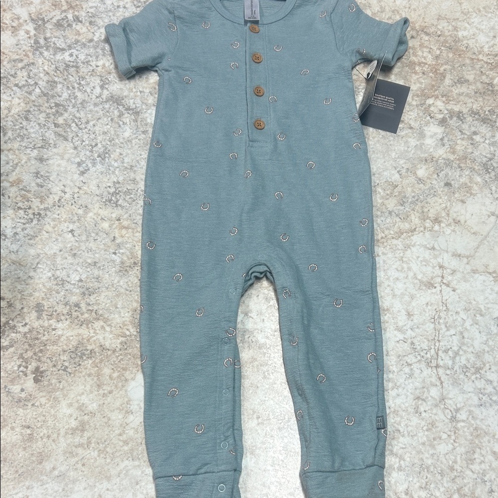 Gerber Kids One Piece in Blue with Button Details